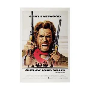 1976 American Civil War Western film The Outlaw Josey Wales Movie Poster 24x36 Decor Wall