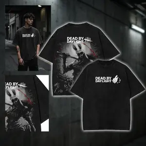 Dead By Daylight Graphic Hoodies, The Huntress (Ana) Vintage Washed sweatshirt, Gaming Fans Tank Top Unisex Cotton Top tee, Survival Horror Game Crew Neck T-Shirt