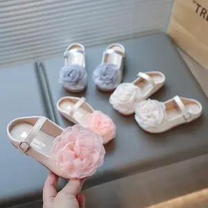 SHUJUAN Girls' Closed-Toe Half-Slipper 2026 Spring/Summer Princess Slippers for Older Girls, Small Fragrant Style Floral Flat Slippers