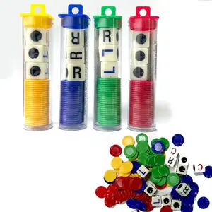 Left Right Center dice Game Prime Set Bundle- 3 Pack Assorted Colors