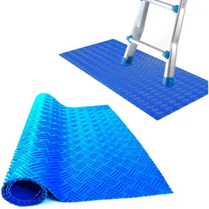 Swimming Pool Ladder Mat,Swimming Pool Step Mat with Non-Slip Texture - Blue Protective Pools Step Pad, Pool Accessories for Above Ground Stairs(36 X 16 Inch)