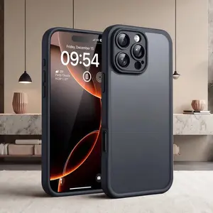 Frosted black phone case, Shockproof Protective Casing, suitable for Apple iPhone 17, 16, 11 Pro Max, Plus, 16e, and 17 Air. It offers drop resistance, shock protection, and is suitable for both men and women