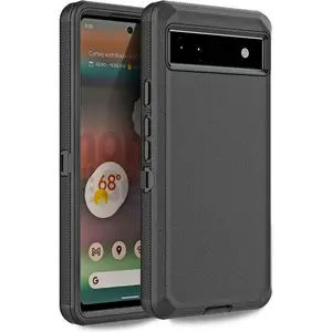 Entronix Case Compatible with Pixel 6a - Heavy Duty, Triple Layer Protection Cover Protective