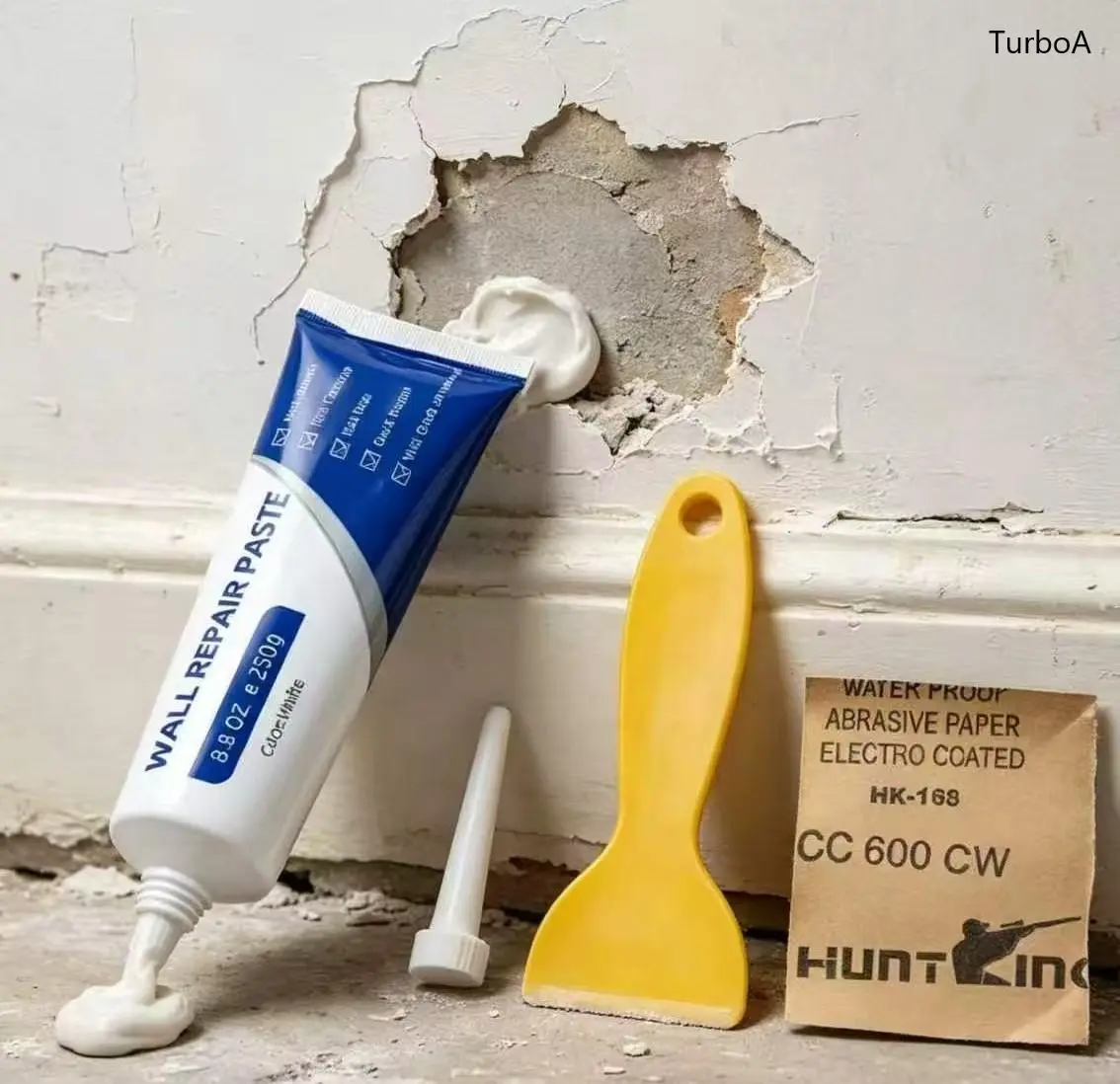Drywall Patch Repair Kit with Multi-functional Wall Mending Paste, Quick-drying Water-resistant Heavy-duty Wall Repair Sealant for Crack Filling