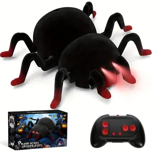 Remote Control Crawling Spider Robot--Realistic Wall-Climbing Wolf Spider Indoor Toy Robot