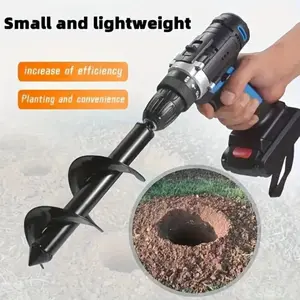Garden Electric Drill Bit for Planting, Flower Bed Drilling, Vegetable Garden Seedling Drilling, Loosening Soil Hole Digging
