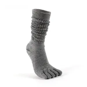 2 Pairs Grip Toe Socks Women's🧦| Over-The-Knee Slouchy Yoga Socks with Non-Slip Sole✨| Toe Separation Design for Pilates & Floor Workouts🔥