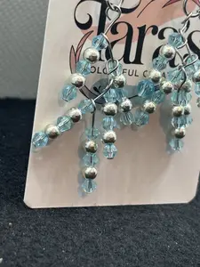 Light Blue Staggard Earrings