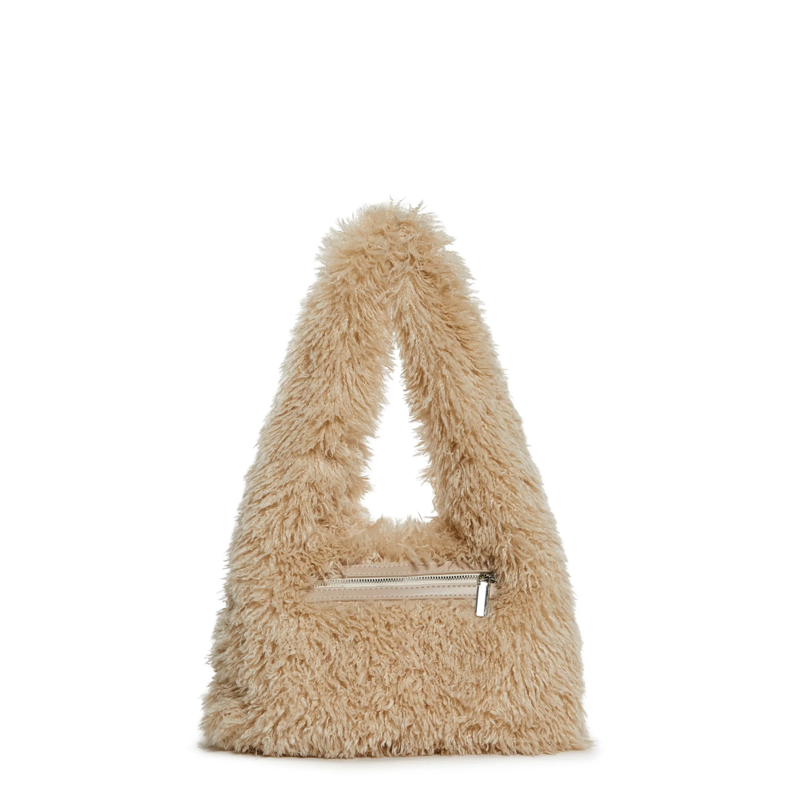 Cutie Heart Faux Fur Shoulder Bag