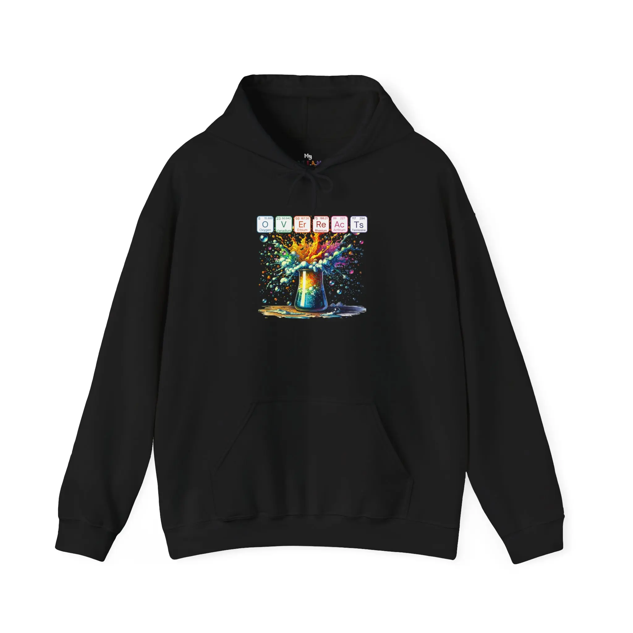 OVErReAcTs Hoodie 🔥 | Funny Science Sweatshirt for STEM Lovers | Unisex Heavy Blend™ Comfort
