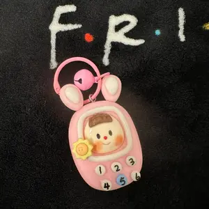 100%handmade keychain(clay+resin)