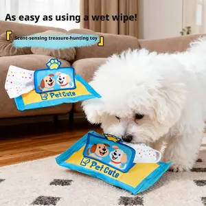 Interactive Dog Toy with Pull-Out Tissues – Durable Chew & Tug Toy for Boredom Relief