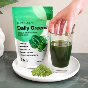 COMPLEMENT Daily Greens | Organic Daily Greens Superfood Powder | Boosts Energy, Immunity & Digestion | Add to Cart Plant-Based Wellness Supplement | 5 Powerful Greens for Whole-Body Health | Healthcare Dietary