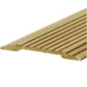 212 MAIN Brass Finish Seambinder, 1.25 in. x 72 Ft. Floor Seam Binder That Covers Seams and Joins Floors for Sailing Water Sports