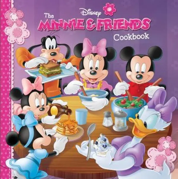 Used Hardcover Book - The Minnie & Friends Cookbook by Cynthia Littlefield (English) - 1.28 lb, Kids-Focused, Mouth-Watering Photos, Simple Step-by-Step Instructions, Helpful Tips for School & Educational Supplies, 1.28 Pounds