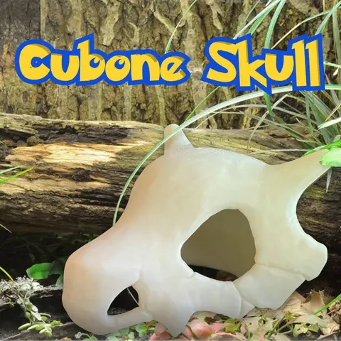 Cubone Skull 3D printed for acquarium terrarium decoration