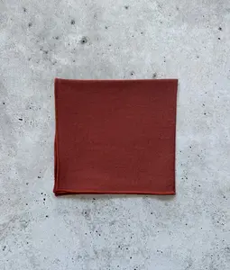 Terracotta Cotton Pocket Square