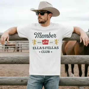 Ella’s Fellas Club Shirt, Retro  Matching T-Shirt