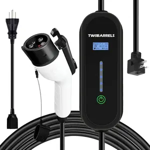 GARVEE Level 2 EV Charger with WiFi 240V 40A, Portable 25FT Cable & 14-50 Plug by Emporia – Home Flex Style Charging for Electric Vehicles