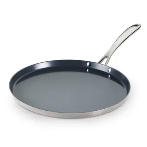 Utsava Tri-Ply Clad Stainless Steel Ceramic Nonstick Dosa Tawa