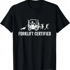Forklift Certified Shirt, Funny Certified Forklift Operator T-Shirt Graphic tees,Unisex Shirt