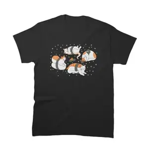 Kawaii Neko Sushi Classic T-Shirt - Unisex Streetwear Sport Style, Vintage Baseball Shirt, Gift for Women, Gift for Men