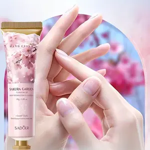 Sakura Hand Cream with Hyaluronic Acid, Moisturizing Cream for Dry Skin, Suitable for All Skin Types, Ideal for Winter, Gift Idea