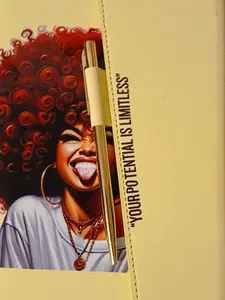 Limitless Potential Slap-Flap Journal – Red Afro Edition