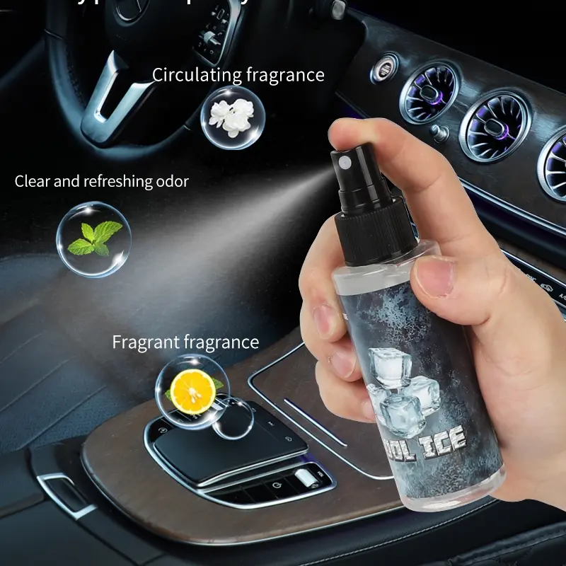 100ml Handheld Spray Scented Fragrance, Dual-Scene for Car & Home, Car Air Freshener, Long-Lasting Scent, Floral Fruity Scent, Fragrant Odor Eliminator, Natural Fresh Non-Irritating, Large-Capacity Design, Suitable for Daily Car & Home Air Purification