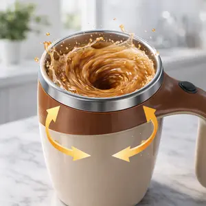 Automatic Stirring Coffee Mug – USB Rechargeable Mixing Cup for Protein Shakes, Matcha & Milk Drinks summervibes
