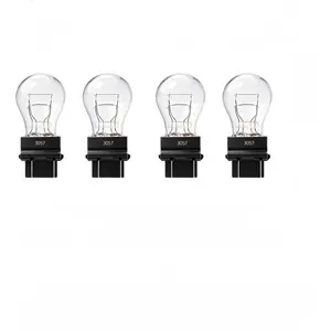 4 Pack 3057 Bulb, 3157 4157  Light/Tail Lights/Turn Signal Auto Bulbs T25 P27/7W 3157LL 4057 3047 for Impala  Dakota Durango Accord Commander Suburban Jimmy