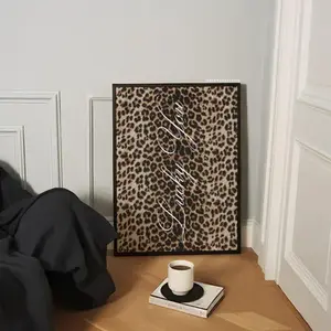 “Lucky You” Leopard & White Poster | Modern Wall Decor