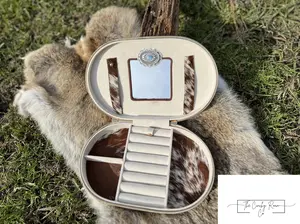 Cowhide Jewelry Box