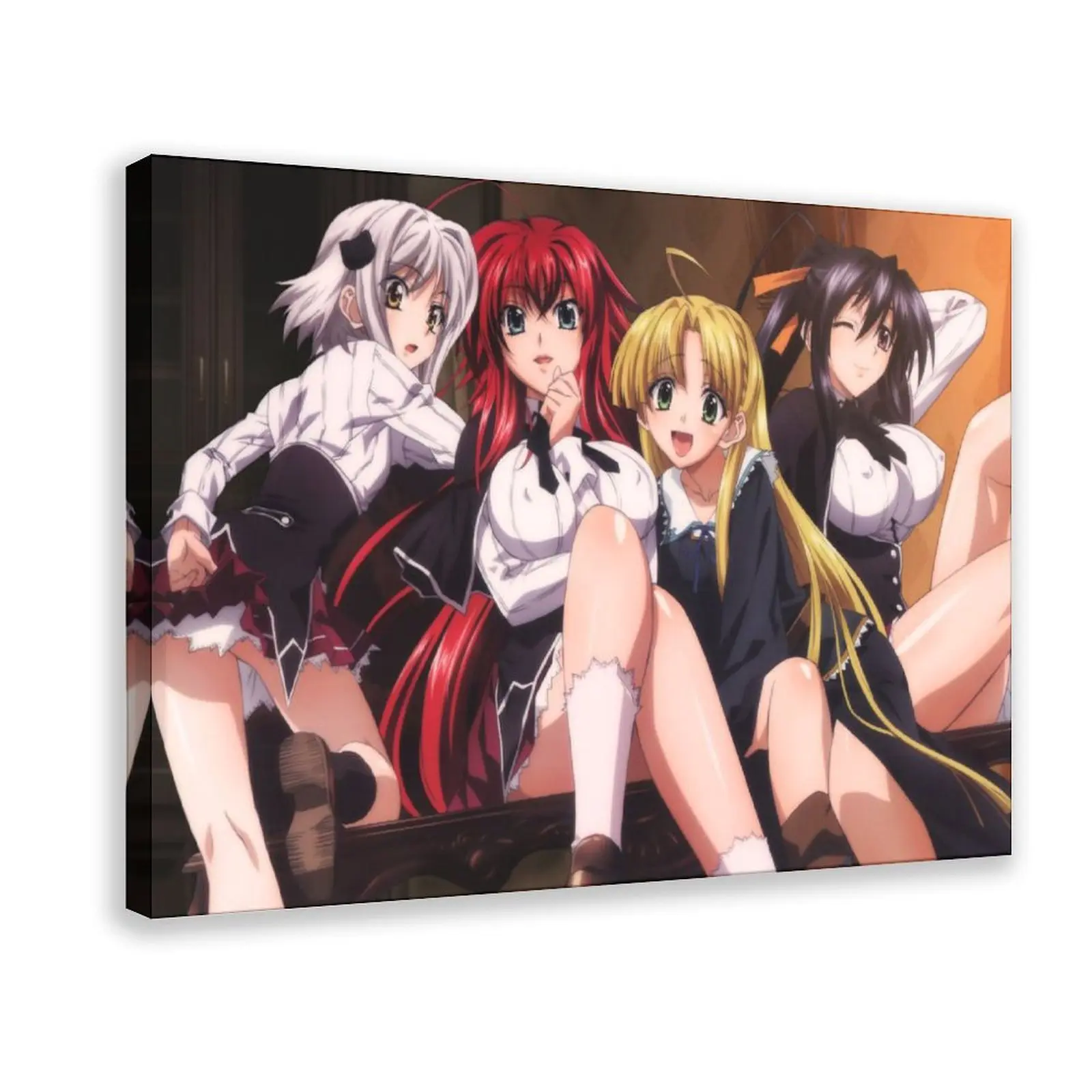 High School DxD Anime Poster 3 bedroom canvas posters, hall wall art, bathroom canvas posters, home poster decoration