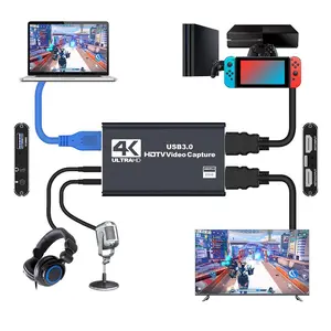 USB 3.0 4K HDMI-Compatible Capture Card 1080P 60Hz HD Video Recorder Grabber Gaming Capture Card for PS4/Xbox/PC Live Streaming