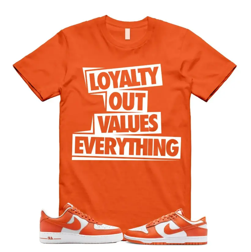 Dunk Cosmic Clay White Orange Low Force 1 '07 T Shirt Match LOVE, Graphic Tees, Womenswear Top T-Shirt
