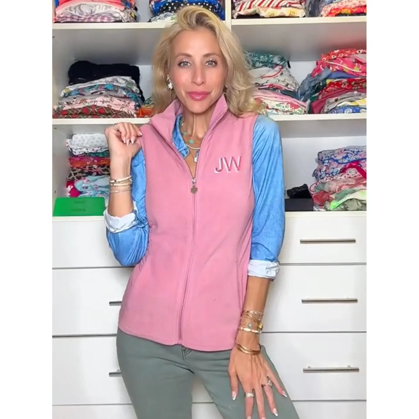 Rose Blush Embroidered Vest
