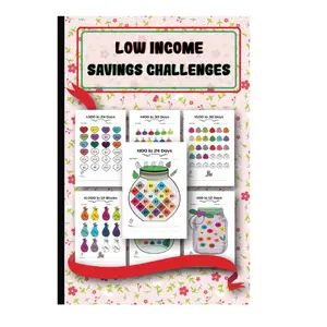 Low Income Savings Challenges: A Fun and Easy Money-Saving Challenge Book | Save from $50 to $1000 with Daily and Weekly Cash Savings Tracker