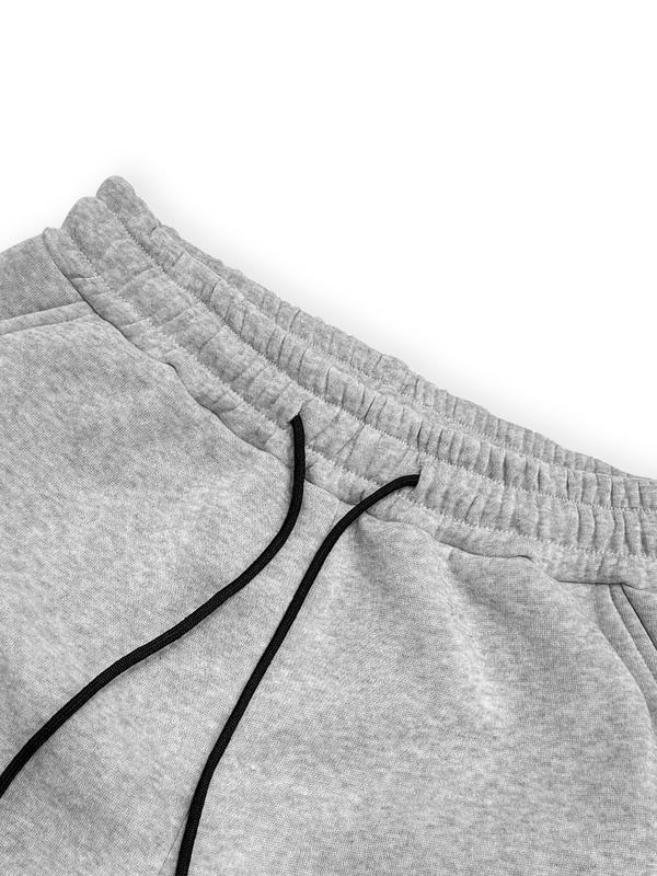 Women's Slim-Fit Long Sleeve Tee & Sweatpants Set, Comfortable Casual Wear for Spring & Fall, Daily Essentials