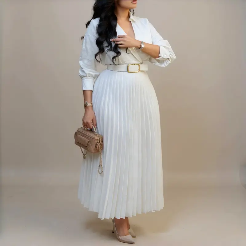 white dress with belt - TikTok Shop white dress with belt - TikTok Shop