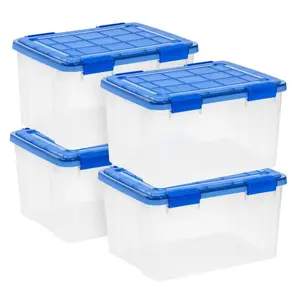 IRIS 44qt WeatherPro Plastic Storage Bin