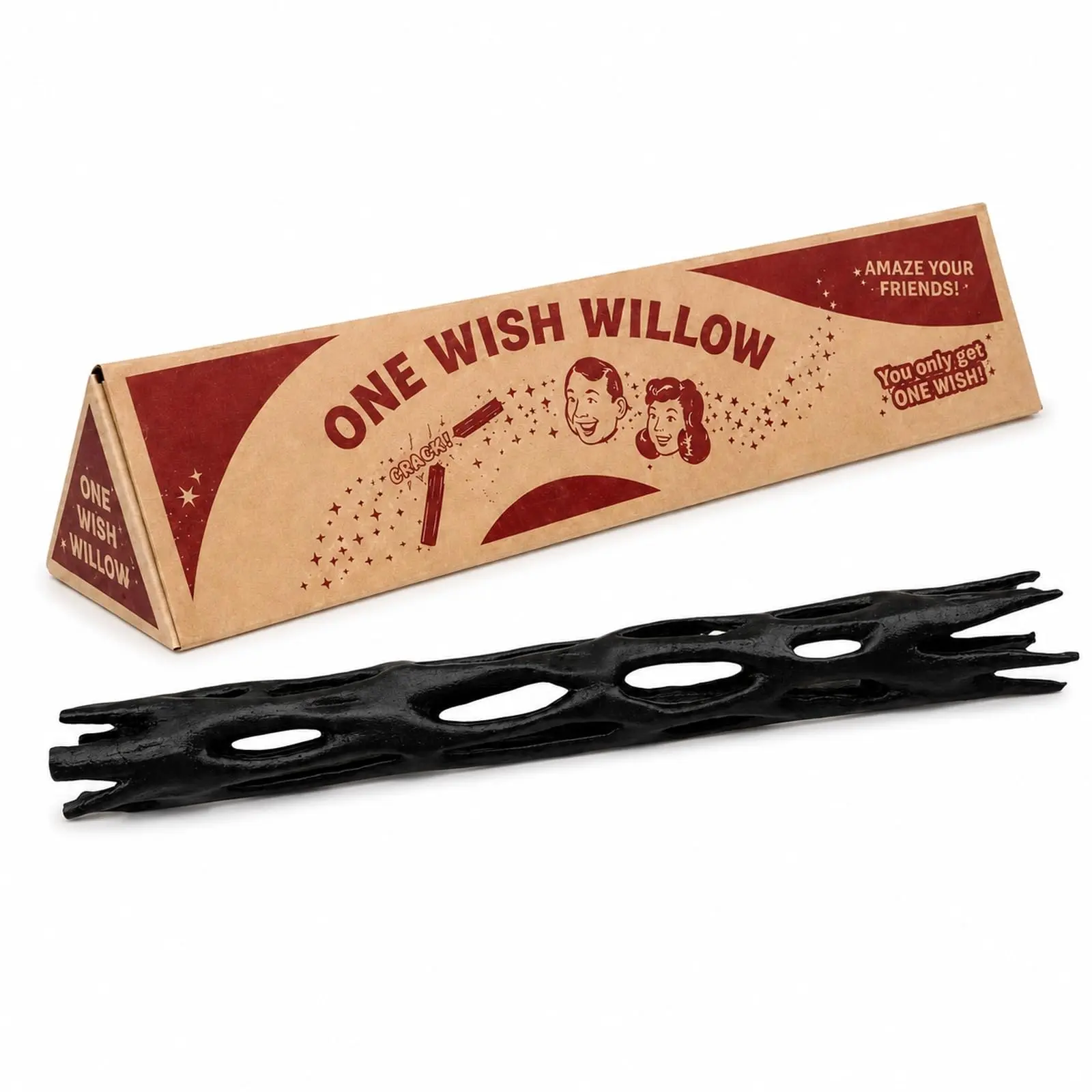Willow Wish 3D Printed Fantasy Wand Toy Prop - Halloween Party Gift for Cosplay, Pretend Play, Collector Display (Festive & Party Supplies)