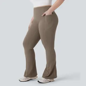 Halara UltraSculpt High Waisted Scrunch Butt Lifting Tummy Control Pocket Shaping Yoga Bootcut Plus Size Leggings