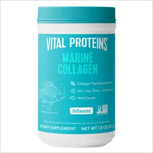 Vital Proteins Marine Collagen - Peptides Powder Dietary Supplement | 7.8 oz, For Skin Hair Nail Joint - Hydrolyzed Collagen