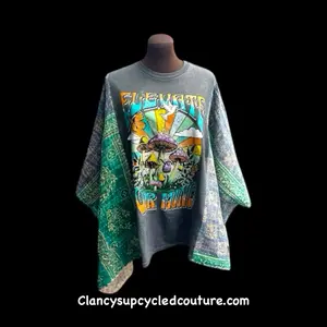 Elevate Your Mind Ladies Poncho / Ruana Womenswear Shirts Blouse Top sweatshirt