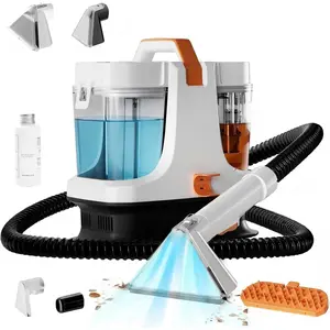 Portable Carpet & Upholestery Cleaner Machine for Pets, Spot, Stain,Couch Cleaner Machine with 18Kpa  Suction,/Auto Detailer(white)