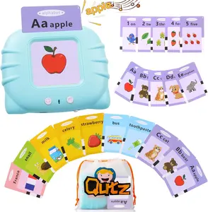 Bilingual English Spanish Talking Flash Cards Learning Device for Toddlers Ages 1 to 4 Montessori Language Learning with 224 Words Ideal Educational Gift for Halloween Christmas and New Year 2026