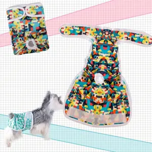 Reusable Washable Dog Diapers, High Absorbency Pet Belly Bands for Small to Large Dogs, Prevents Heat and Incontinence, Home Travel Essential，Comfort Fit#Female Dog Diapers#Dog Diapers#Pet Diapers#Dog Period Panties