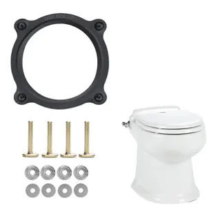 RV Toilet Floor Flange Seal Toilet Flange Repair Kit 385310063 Floor Flange Seal and Mounting Replacement Kit for RV Toilets