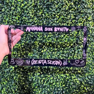 MSB Black & Pink License Plate Frame 001